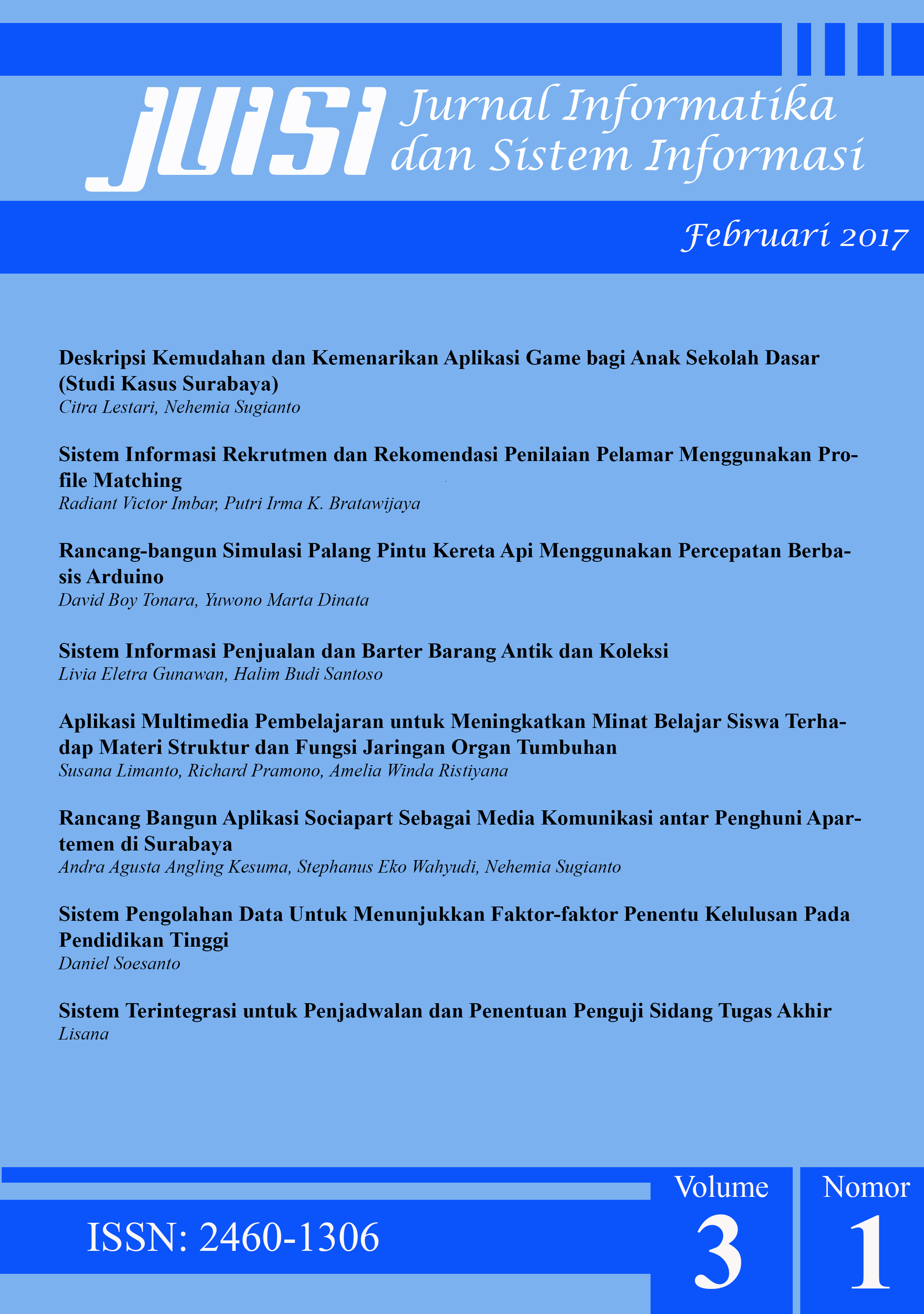 Jurnal Informatika dan Sistem Informasi